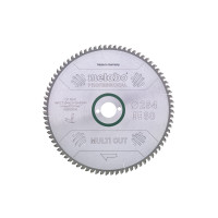 Пилкове полотно Metabo «Multi Cut — Professional», 254x30, Z80 FZ/TZ, 5°neg. (628223000)
