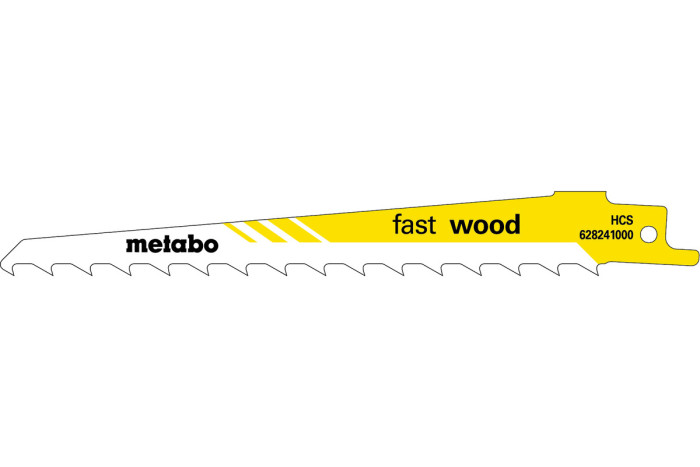 Купить 5 пилок для сабельных пил Metabo «Fast Wood», 150 x 1,25 мм (628241000). Официальный магазин Metabo, фирменная гарантия с доставкой по Украине.