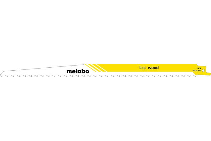 Купити 5 пилкових полотен для шабельних пил Metabo «Fast Wood», 300 x 1,25 мм (628242000). Офіційний магазин Metabo, фірмова гарантія з доставкою по Украіні
