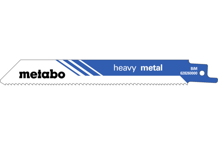 Купить 5 пилок для сабельных пил Metabo «Heavy Metal», 150 x 1,25 мм (628260000). Официальный магазин Metabo, фирменная гарантия с доставкой по Украине.