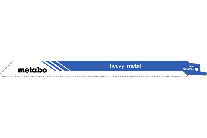 Купить 5 пилок для сабельных пил Metabo «Heavy Metal», 300 x 1,25 мм (628263000). Официальный магазин Metabo, фирменная гарантия с доставкой по Украине.