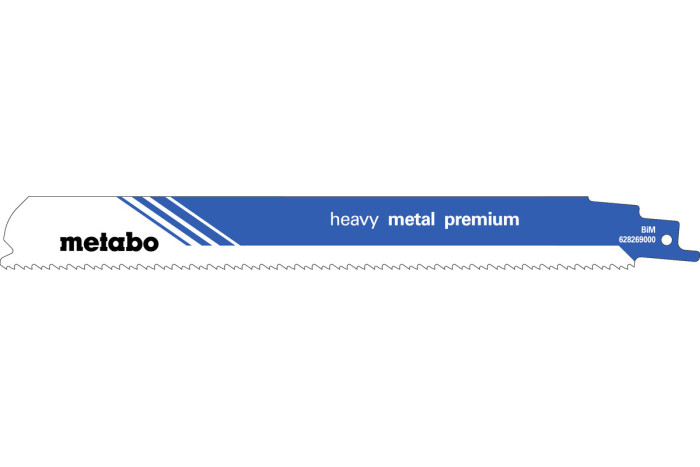 Купити 2 пилкових полотна для шабельних пил Metabo «Heavy Metal Premium», 225 x 1,1 мм (628269000). Офіційний магазин Metabo, фірмова гарантія з доставкою по Украіні