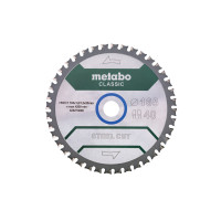 Пилкове полотно Metabo «Steel cut — Classic», 165X20 Z40 FZFA/FZFA 4° (628273000)