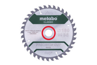 Пилкове полотно Metabo «Precision Cut Wood - Classic», 160x20 Z36 WZ 10° (628278000)