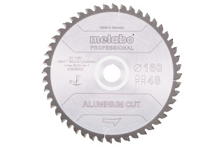 Пилкове полотно Metabo «Aluminium Cut - Professional», 160x20 Z48 FZ/TZ 5° neg (628288000)