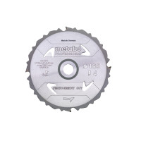 Пилкове полотно Metabo «Fibercement Cut - Professional», 165x20 Z4 DFZ 5° (628289000)