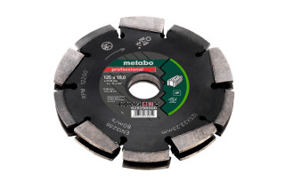 Алмазний універсальний фрезерувальний круг Metabo 125x18x22,23 mm, "UP","professional", Unviversal (628298000)