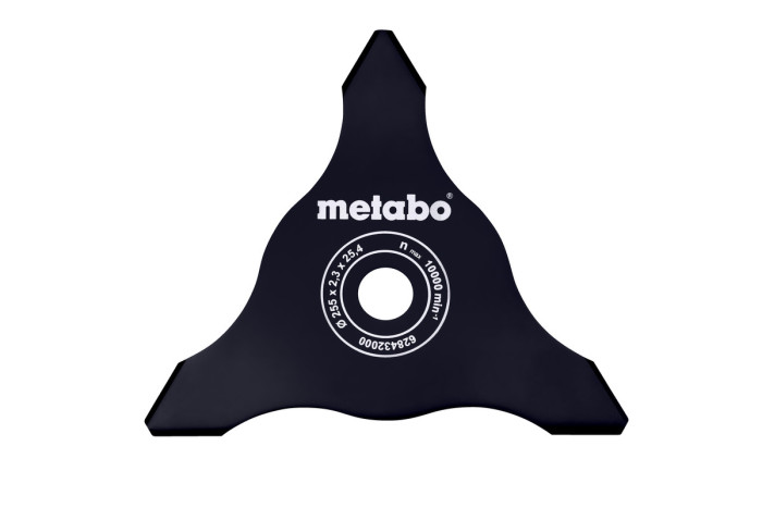 Купити Ніж металевий Metabo для густої порослі, 3-пелюстковий (628432000). Офіційний магазин Metabo, фірмова гарантія з доставкою по Украіні