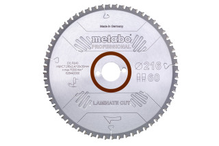 Пилкове полотно Metabo «Laminate Cut - Professional», 216x30 Z60 FZ/TZ 0° (628442000)
