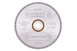 Пилкове полотно Metabo «Laminate Cut - Professional», 254x30 Z66 FZ/TZ 0° (628446000)