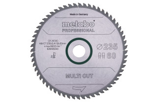 Пилкове полотно Metabo «Multi Cut — Professional», 235x30 Z60 FZ/TZ 5° (628495000)