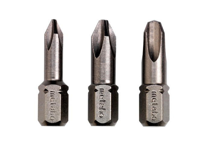 Купити 3 Торсійні інструментальні насадки Metabo Phillips PH 1/2/3 (628537000). Офіційний магазин Metabo, фірмова гарантія з доставкою по Украіні