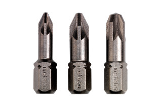 3 Торсионные инструментальные насадки Metabo Pozidriv PZ 1/ 2/ 3 (628538000)