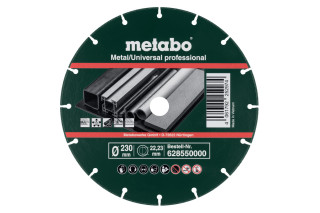 Алмазний відрізний диск для металу Metabo 230x1,6x22,23 мм, MUP Universal, professional (628550000)