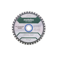 Пилкове полотно Metabo «Steel Cut — Classic», 165x20 Z40 FZFA/FZFA 4° /B (628651000)