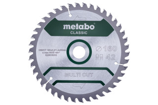 Пилкове полотно Metabo «Multi Cut - Classic», 160x20 Z42 FZ/TZ 5° /B (628658000)