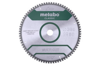 Пилкове полотно Metabo «Multi Cut - Classic», 305x30 Z80 FZ/TZ 5neg /B (628667000)
