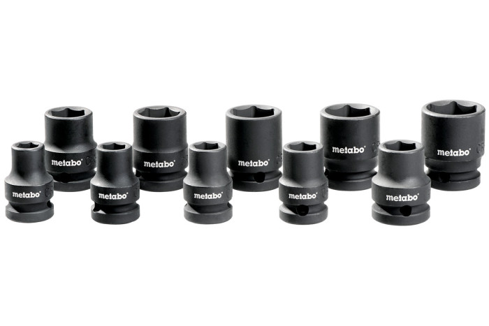 Купить Набор ударопрочных торцевых головок Metabo 1/2" (628831000). Официальный магазин Metabo, фирменная гарантия с доставкой по Украине.