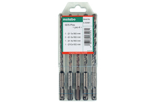 Набор буров Metabo SDS-Plus PRO 4, 5 предметов (630581000)
