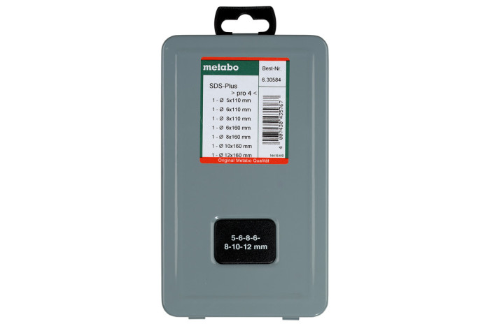 Купить Набор буров Metabo SDS-Plus PRO 4, 7 предметов (630584000). Официальный магазин Metabo, фирменная гарантия с доставкой по Украине.