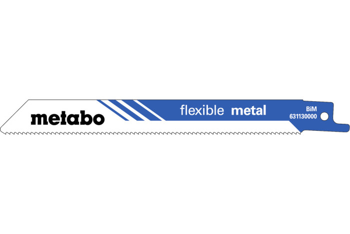 Купить 2 пилки для сабельных пил Metabo «Flexible Metal», 150 x 0,9 мм (631130000). Официальный магазин Metabo, фирменная гарантия с доставкой по Украине.