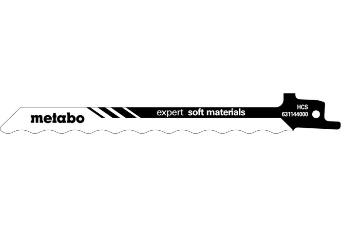Купить 2 пилки для сабельных пил Metabo «Expert Soft Materials», 150 x 1,0 мм (631144000). Официальный магазин Metabo, фирменная гарантия с доставкой по Украине.