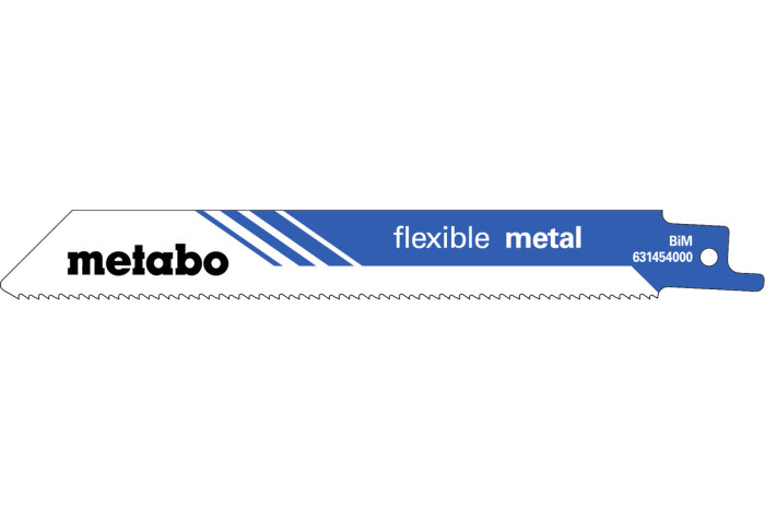 Купить 5 пилок для сабельных пил Metabo «Flexible Metal», 150 x 0,9 мм (631454000). Официальный магазин Metabo, фирменная гарантия с доставкой по Украине.