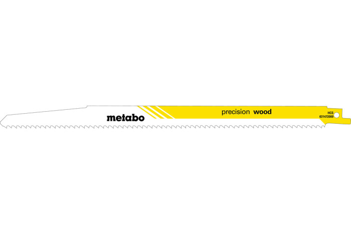 Купить 2 пилки для сабельных пил Metabo «Precision Wood», 300 x 1,25 мм (631122000). Официальный магазин Metabo, фирменная гарантия с доставкой по Украине.