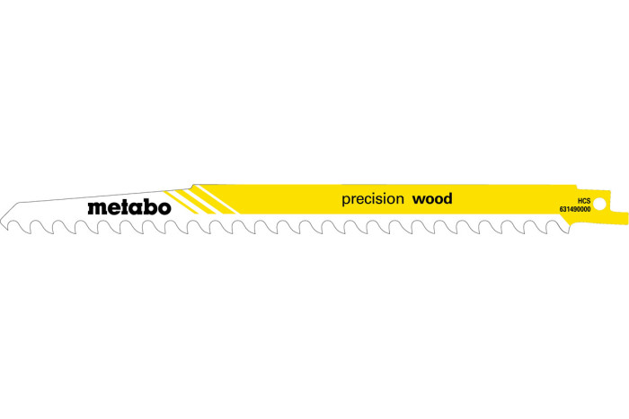 Купить 2 пилки для сабельных пил Metabo «Precision Wood», 240 x 1,5 мм (631141000). Официальный магазин Metabo, фирменная гарантия с доставкой по Украине.