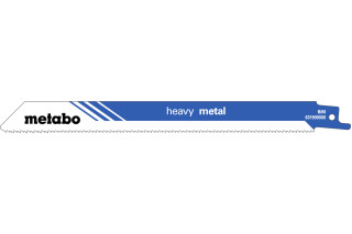 5 пилкових полотен для шабельних пил Metabo «Heavy Metal», 200 x 1,25 мм (631909000)