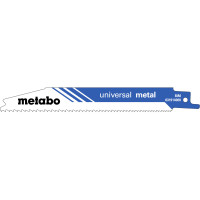 2 пилкових полотен для шабельних пил Metabo «Universal Metal», 150 x 0,9 мм (631911000)