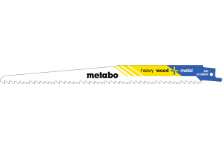 5 пилкових полотен для шабельних пил Metabo «Heavy Wood + Metal», 225 x 1,25 мм (631986000)