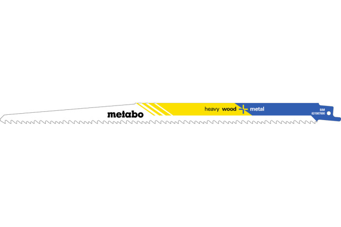 Купити 5 пилкових полотен для шабельних пил Metabo «Heavy Wood + Metal», 300 x 1,25 мм (631987000). Офіційний магазин Metabo, фірмова гарантія з доставкою по Украіні