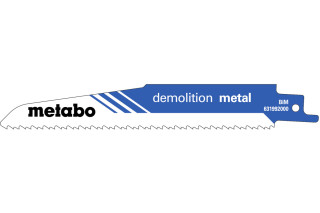 5 пилкових полотен для шабельних пил Metabo «Demolition Metal», 150 x 1,6 мм (631992000)