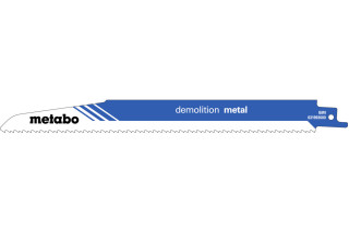 5 пилок для сабельных пил Metabo «Demolition Metal», 225 x 1,6 мм (631993000)
