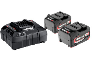 Набір акумуляторів Metabo 18В 2×4А·год + зарядний пристрій ASC 55 (685050000)