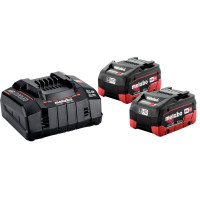 Набір акумуляторів Metabo 18В 2×5,5А·год + зарядний пристрій ASC 145 (685122000)