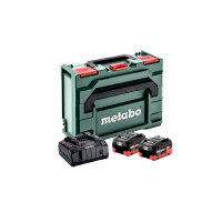 Набор аккумуляторов Metabo 18В 2×8А·ч + зарядное устройство ASC 145 + кейс metaBOX (685131000)