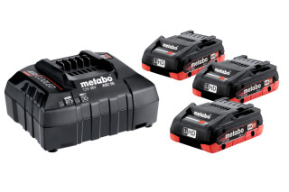 Набір акумуляторів Metabo 18В 3×4А·год + зарядний пристрій ASC 55 (685132000)