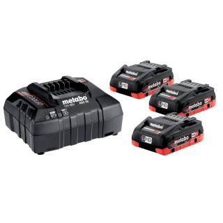 Набір акумуляторів Metabo 18В 3×4А·год + зарядний пристрій ASC 55 (685132000)