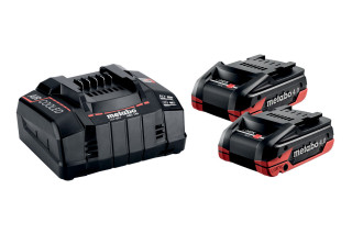 Комплект акумуляторів Metabo LiHDX 2х4 Аг 18 В з зарядним пристроєм (685306000)