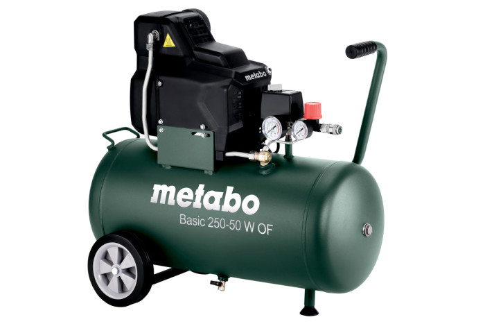 Купить Компрессор Metabo Basic 250-50 W OF (601535000). Официальный магазин Metabo, фирменная гарантия с доставкой по Украине.