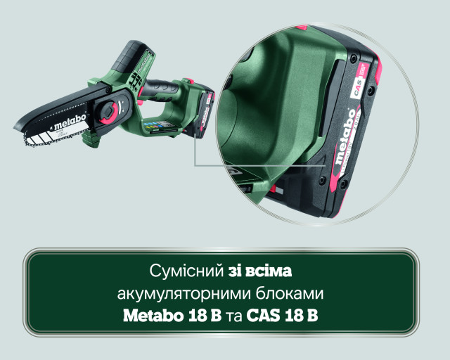 Акумуляторна пила по дереву Metabo MS 18 LTX 15 (600856500)