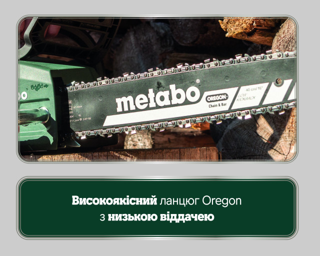 Аккумуляторная цепная пила Metabo MS 36-18 LTX BL 40 (601613850)