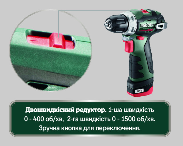 Аккумуляторная дрель-шуруповерт Metabo PowerMaxx BS BL (601721500)