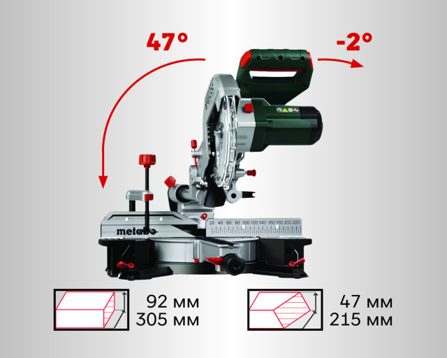 Торцовочная пила Metabo KGS 254 M Set (613254900)