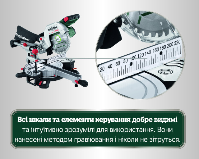 Акумуляторна торцювальна пила Metabo KGS 18 LTX BL 216 (614216920)