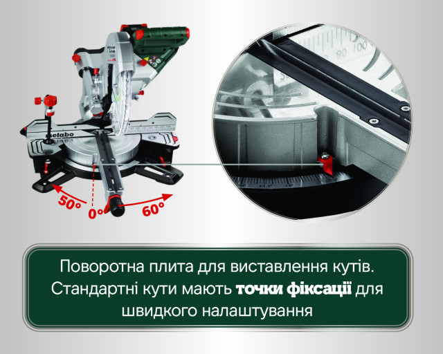 Акумуляторна торцювальна пила Metabo KGS 18 LTX BL 305 (614305850)