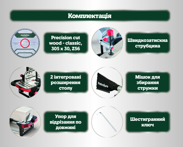 Торцювальна пила Metabo KS 305 M (619003000)