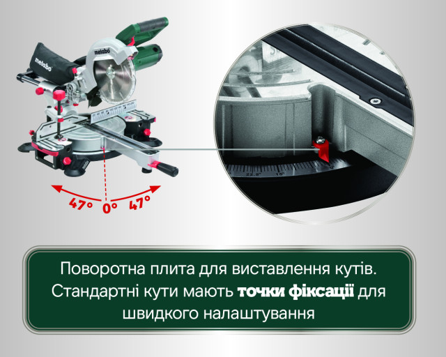 Торцовочная пила Metabo KGSВ 216 M (619261000)